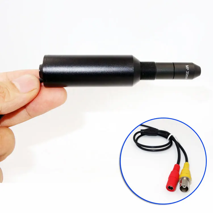 MP pinhole camera EFL 35mm FOV 10 degree HD CCTV for green plant keeping observation pet keeping mini Analog signal camera