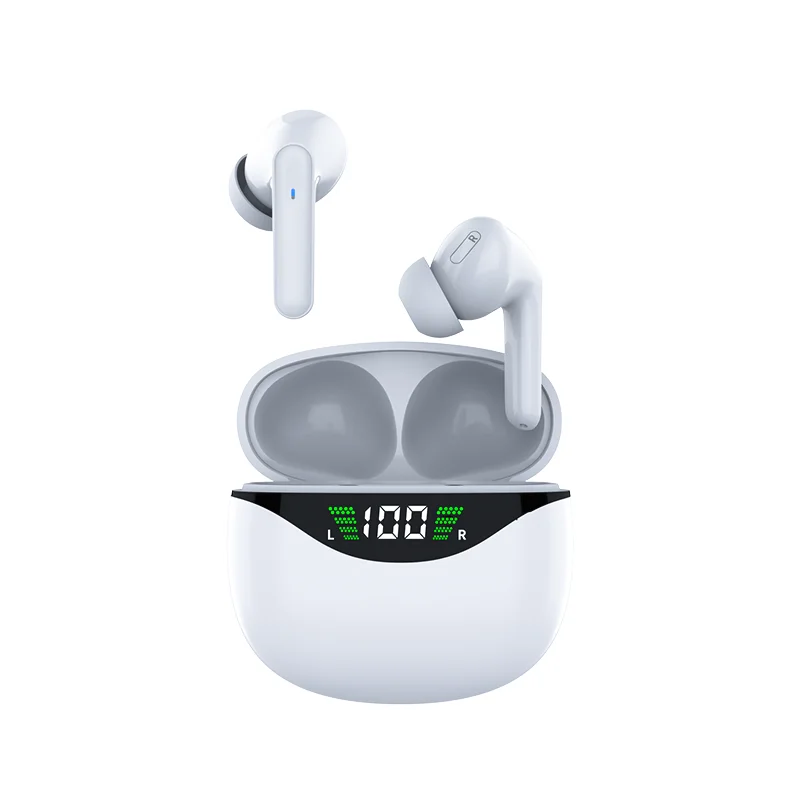 Newest Design Tws Vg121 Earbuds BT5.1 True Wireless LED Digital Display HD Calls Noise Reduction Fingerprint Touch Headset