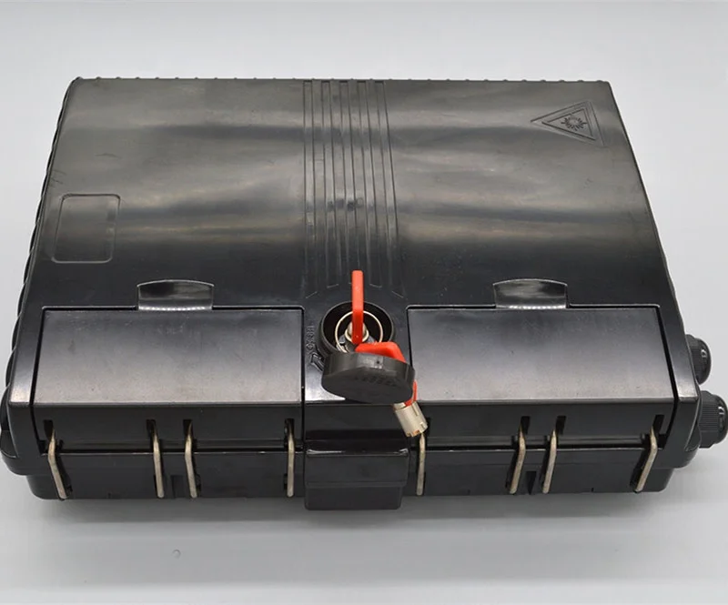 
FTTH Indoor Outdoor Wall Mount 4 8 12 16 24 48 Core Port Fiber Optic Termination Box Telecom Fiber Cable Distribution Box IP65 