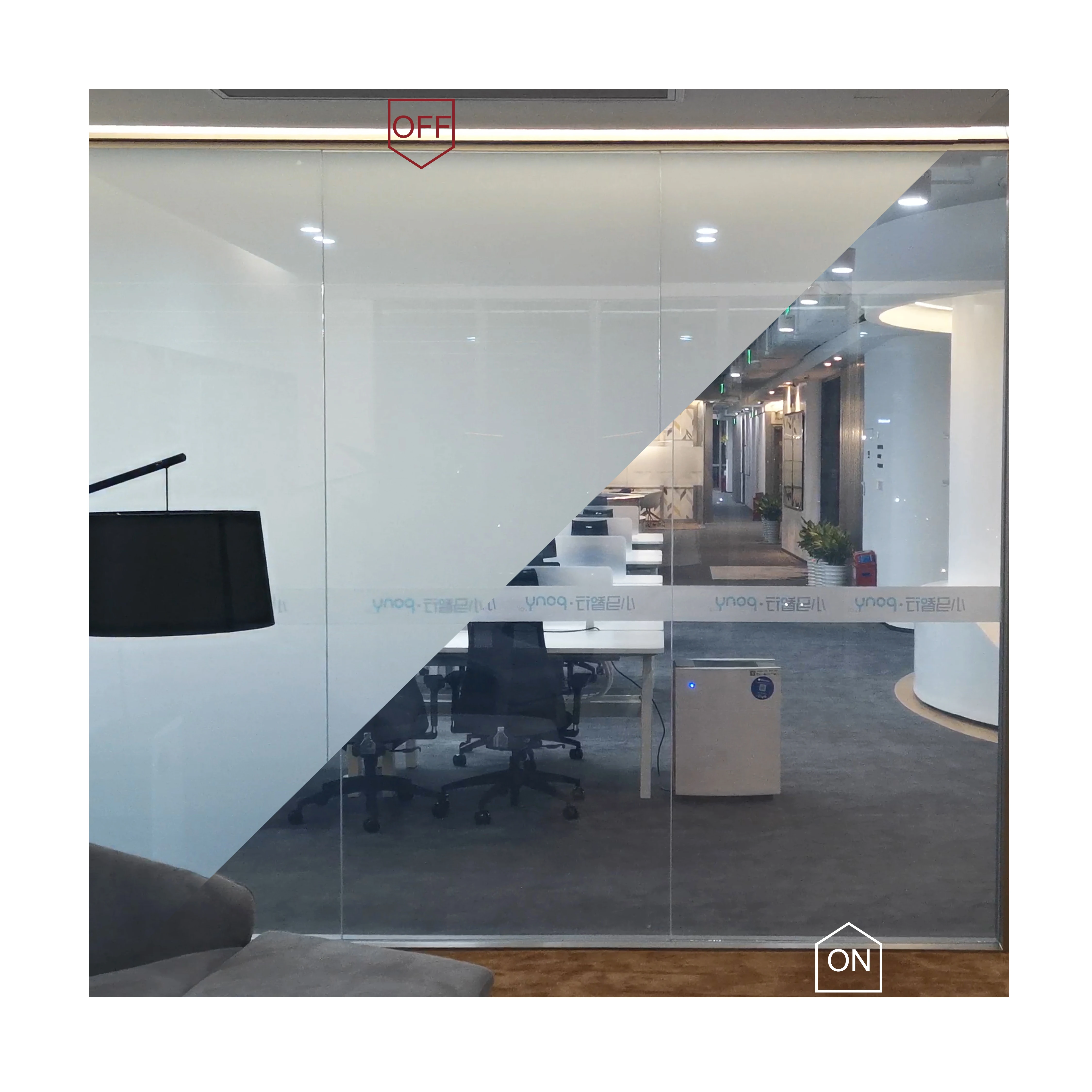 Factory Price Dimmable Roll Smart Electric Controlled Window PDLC Film Projection Screen