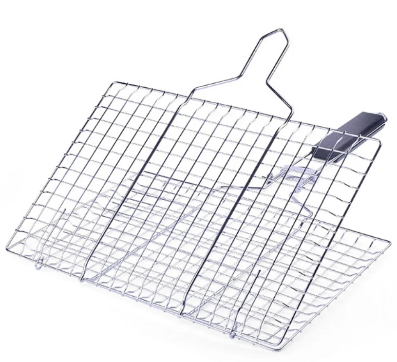 stainless steel BBQ barbecue grill wire mesh net/BBQ grill mesh grilled fish net