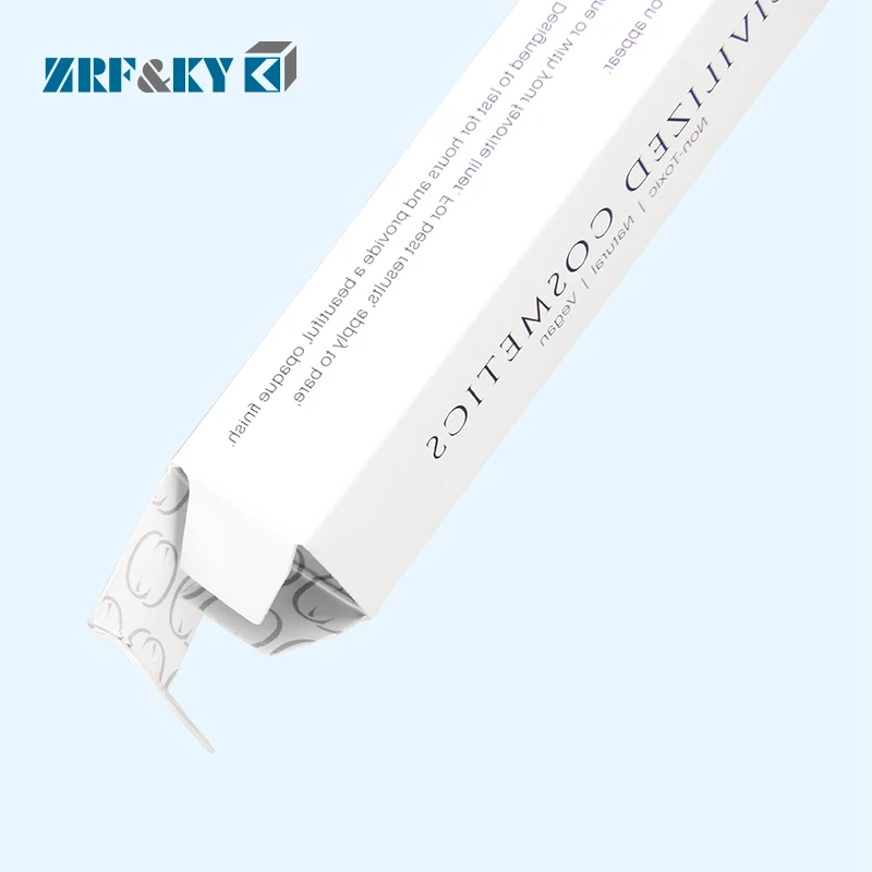 Customized White Lipstick Tube Storage Paper Cosmetics Gift Lip Kit Packaging Lip Balm Box With Logo Printing