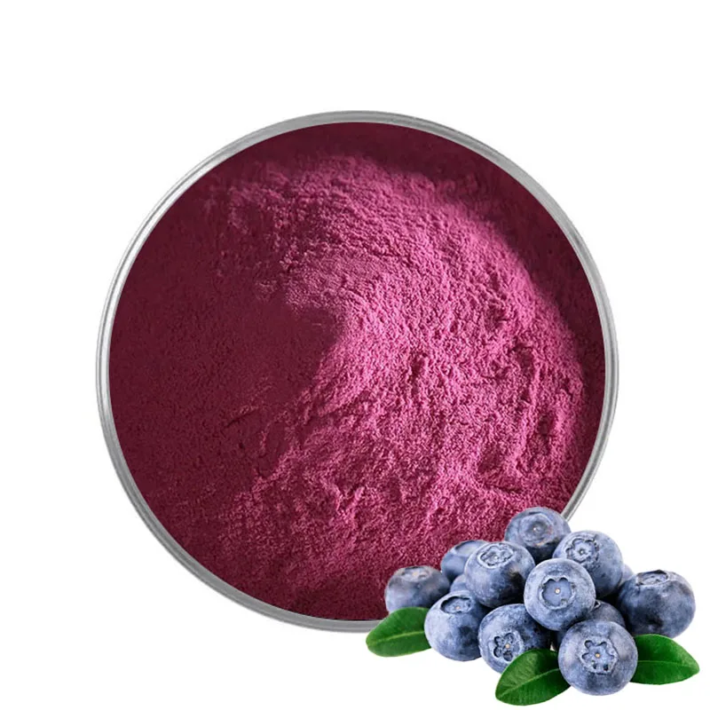 Factory Supply Beverage Powder Bulk Organic Wild Blueberry Extract Powder