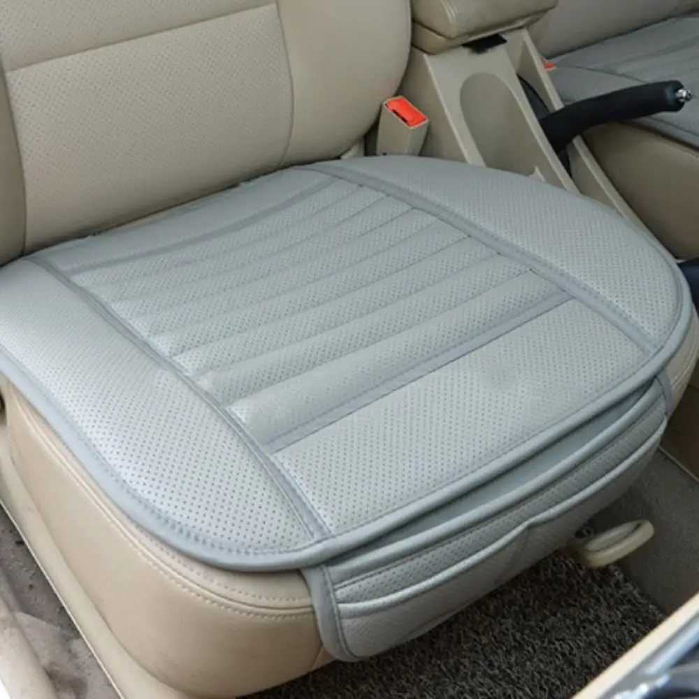 
Universal Auto Chair Cushion Mat Breathable PU Leather Pad Car Front Rear Back Seat Covers Car Seat Cushion Protector 4 Colors 