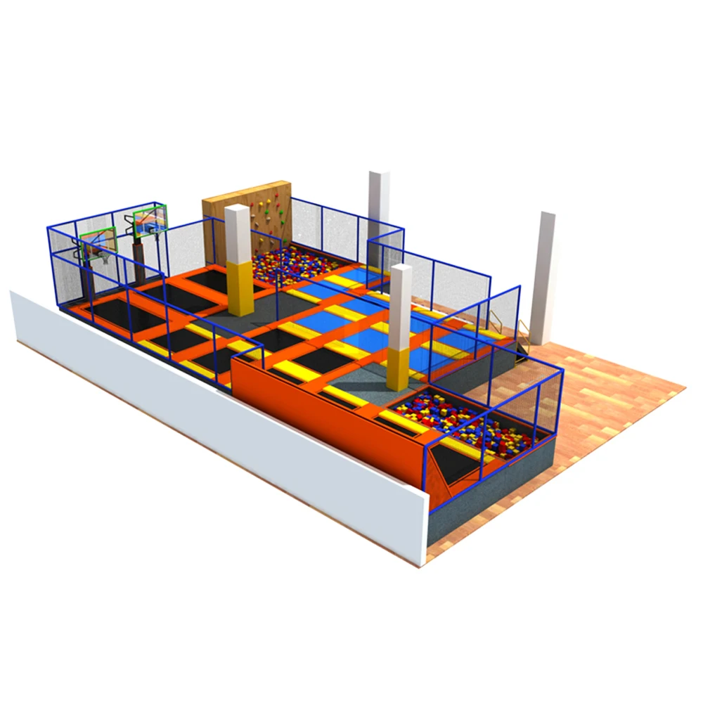 
Play Kids Indoor Trampoline Park Gymnastic Fitness Playground OL-BC022 