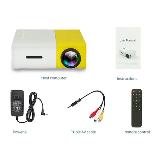 Wholesale YG300 Pro Home Mini Led Portable Smart Pocket Cinema Video Projector