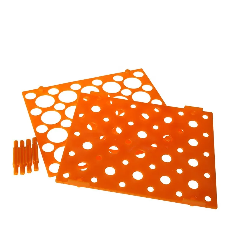 HAIJU Factory Orange ABS Plastic  Two Layers Laboratory Test Tube Holder For 10ml 50ml 150ml Centrifugal Tube