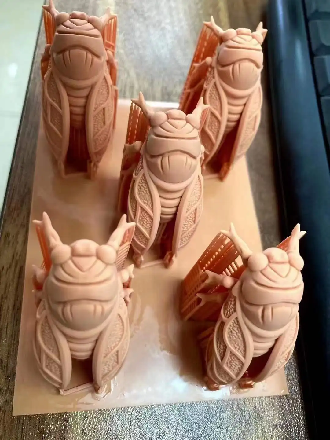 Custom Art Decoration Industrial 3d Printing Resin Large red Animal Figure Sculpture Model celebrity wax figure