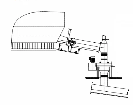flow meter for tank feeding of bulk powder above cement silo bulk bellows, like an efficient gas station