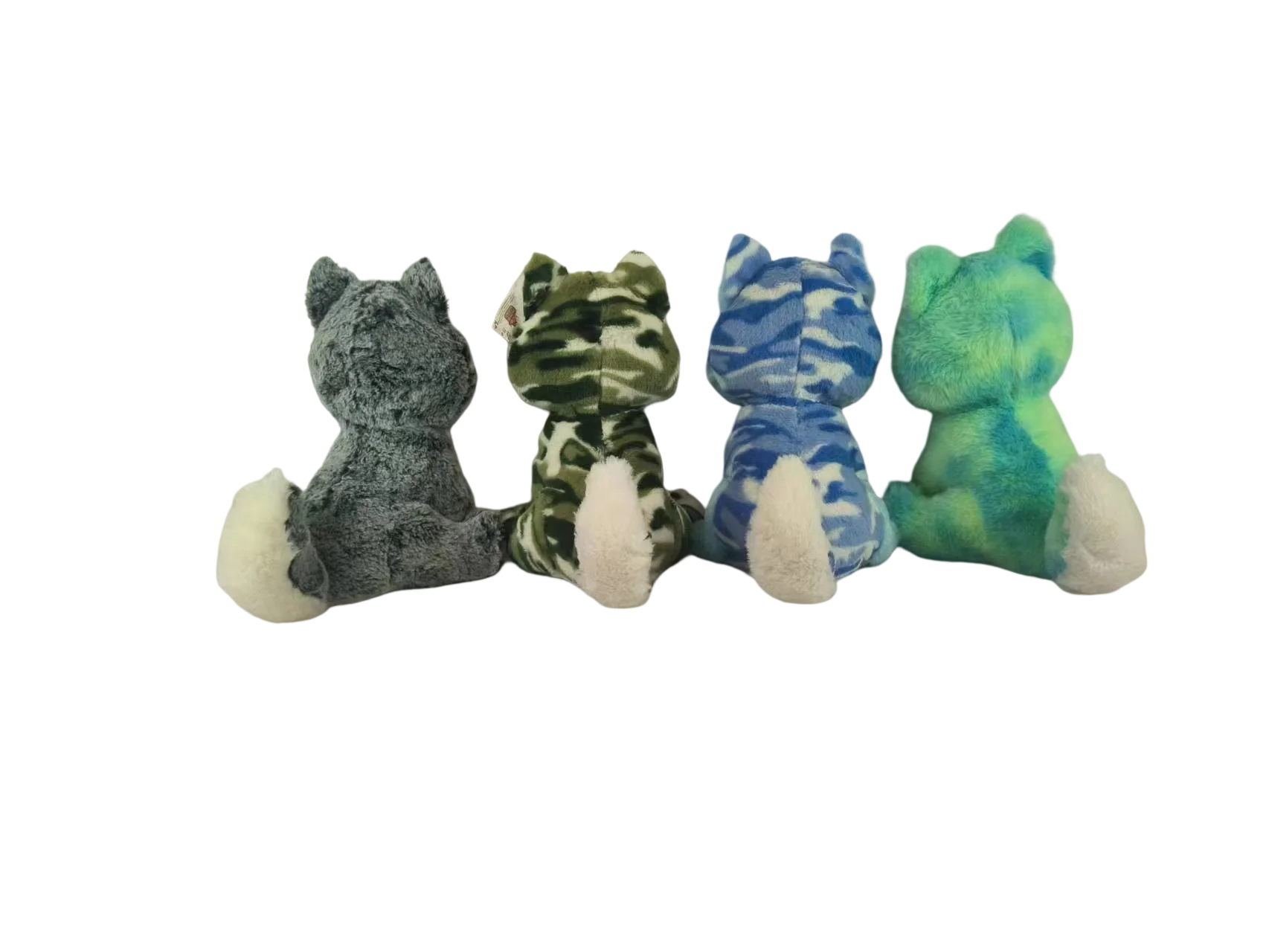 Realistic Stuffed Animal Wholesale Plush Wolf Toy Fluffy High Quality 25CM Custom