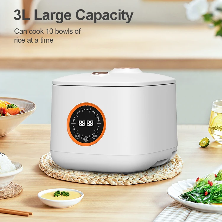 Factory hotsale automatic 3L capacity electric kitchen digital mini rice cooker with 110 220 volt