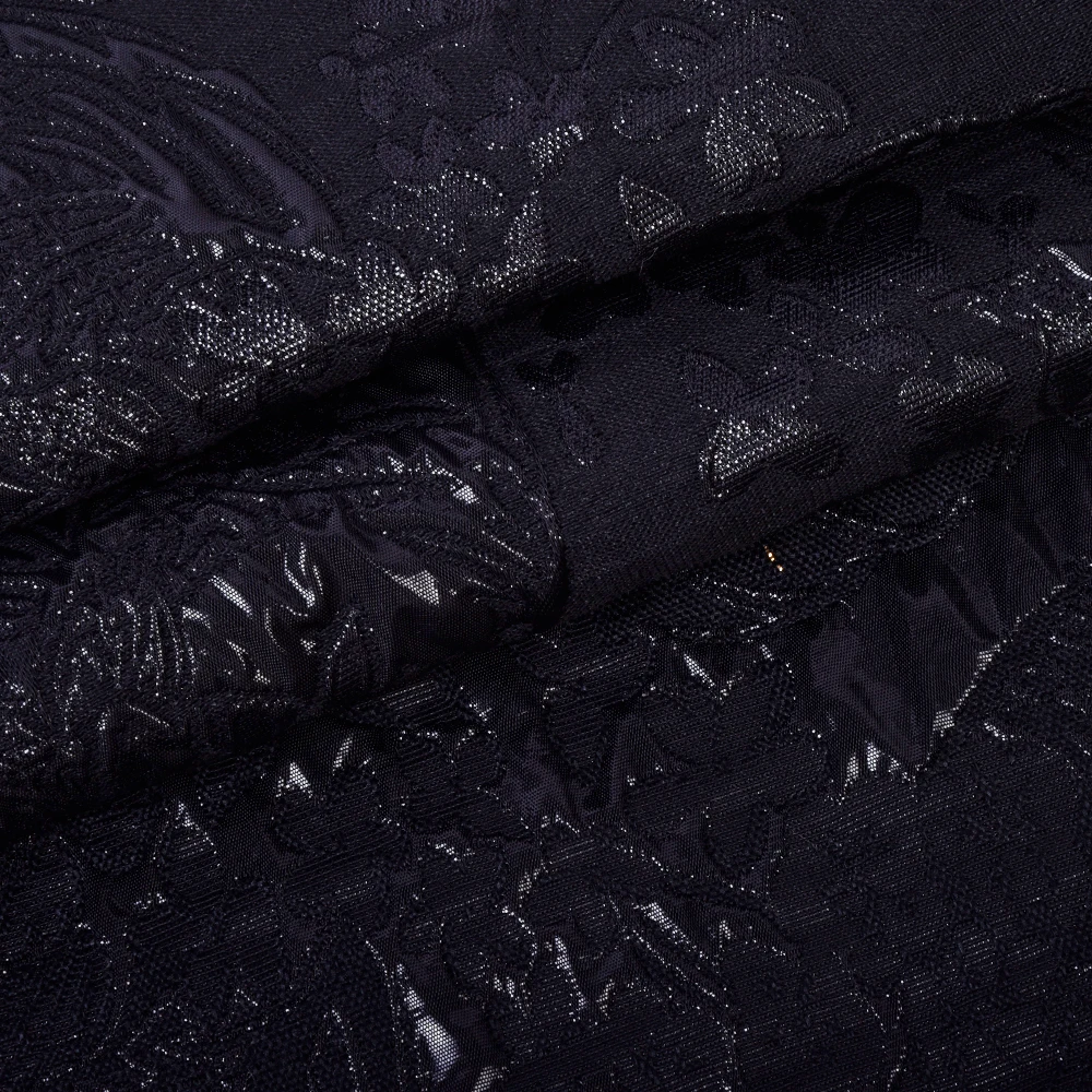 High Quality Woven 190gsm 70%Polyester Rayon Cotton Lurex Jacquard Fabrics for Clothing