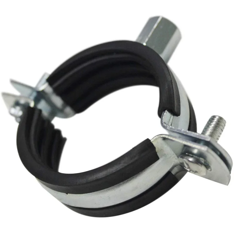Jutye Stainless Steel Metal strong adjustable hose pipe clip clamps with rubber
