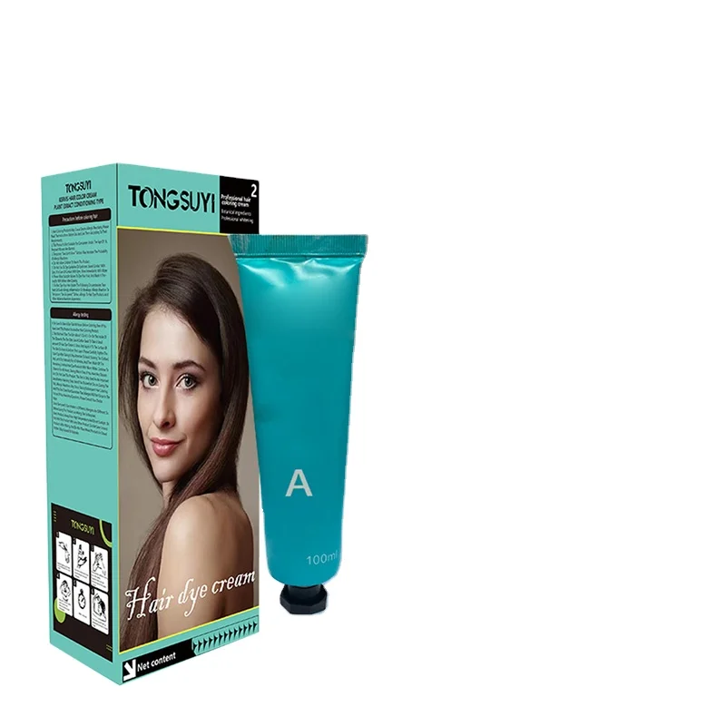 Plant based hair dye cream hair coloring product primarily made from natural plant extracts Compared to traditional chemic