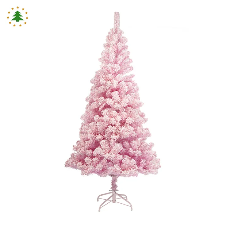 Jintai factory wholesale nice design 1.5m pink color artificial christmas tree for house