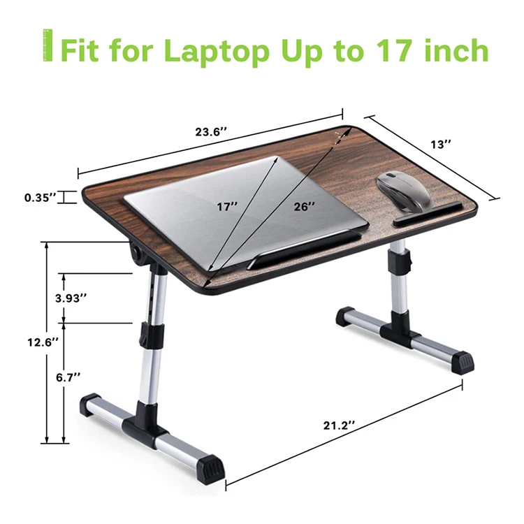 Стол компьютерный складной Универсальный Регулируемый, прикроватный столик для ноутбука, для детей