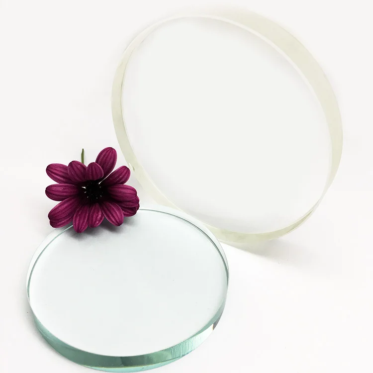 Factory Direct Sale Price Fused Quartz Round Sight Glass Plate