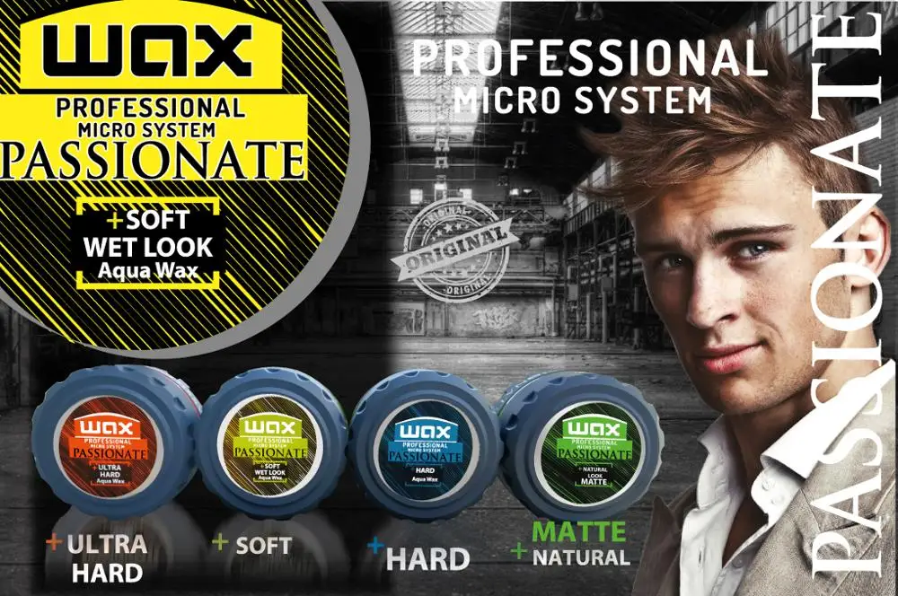 
Passionate Hair Styling Wax 150 ml Professional Micro System Aqua Wax Soft Wet Look 