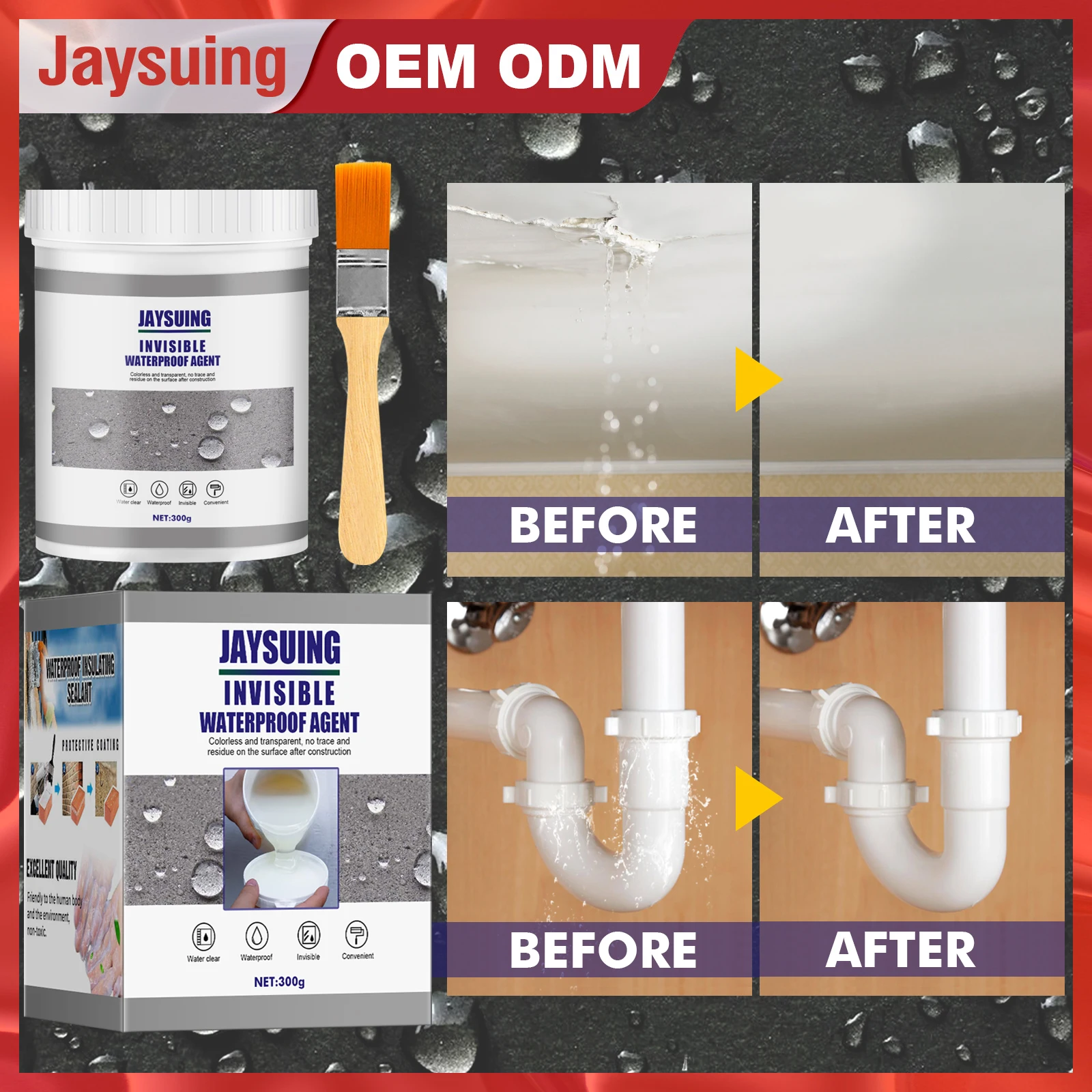 New Invisible Waterproof Agent Transparent Sealing Coating Leak-Free Glue Adhesive Strong Sealant Toilet Repair Tools