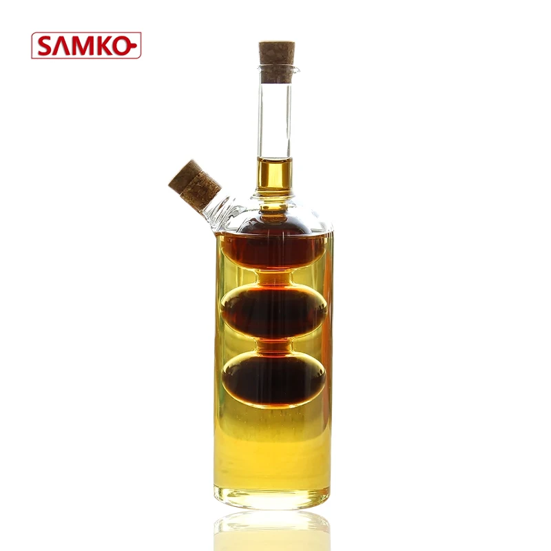 
cooking oil glass olive oil and vinegar oil bottles set 