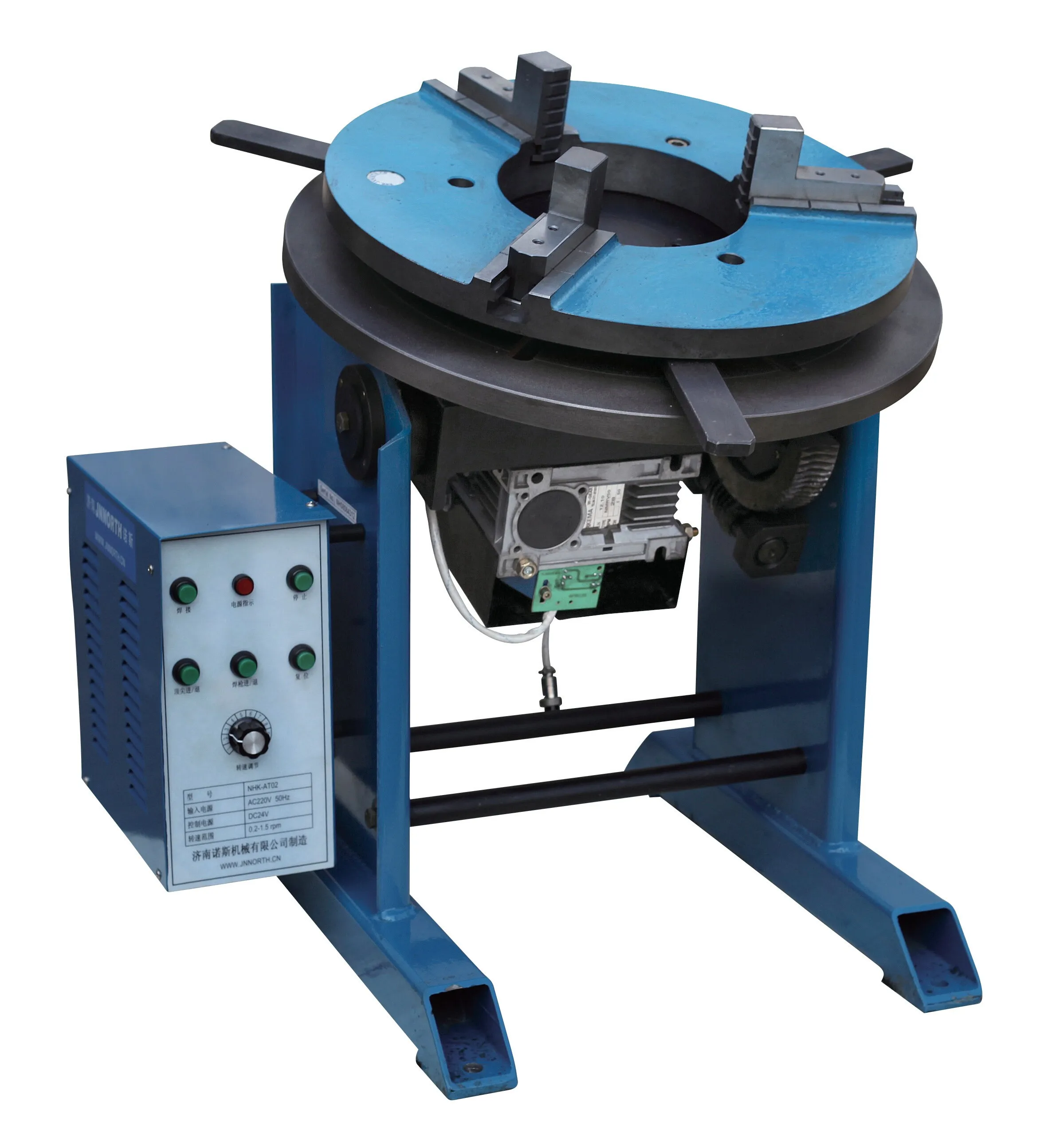 300kg Welding Positioner  Turntable Timing Positioning For Welding Pipe Workpiece Rotary Machine With 5-380mm Chuck