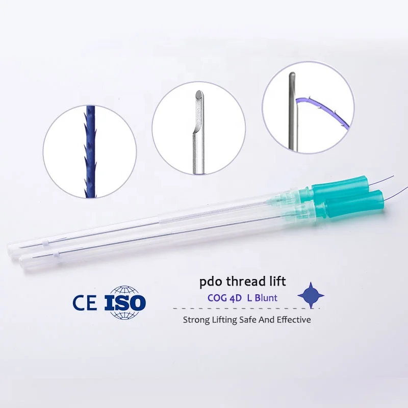 High-level 19G 100mm L blunt needle hot new products facial cog 4d pdo thread