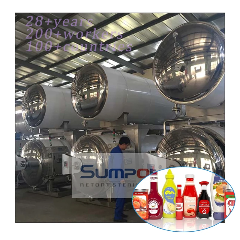 Indonesia flavor milk dairy food water bath autoclave retort machine