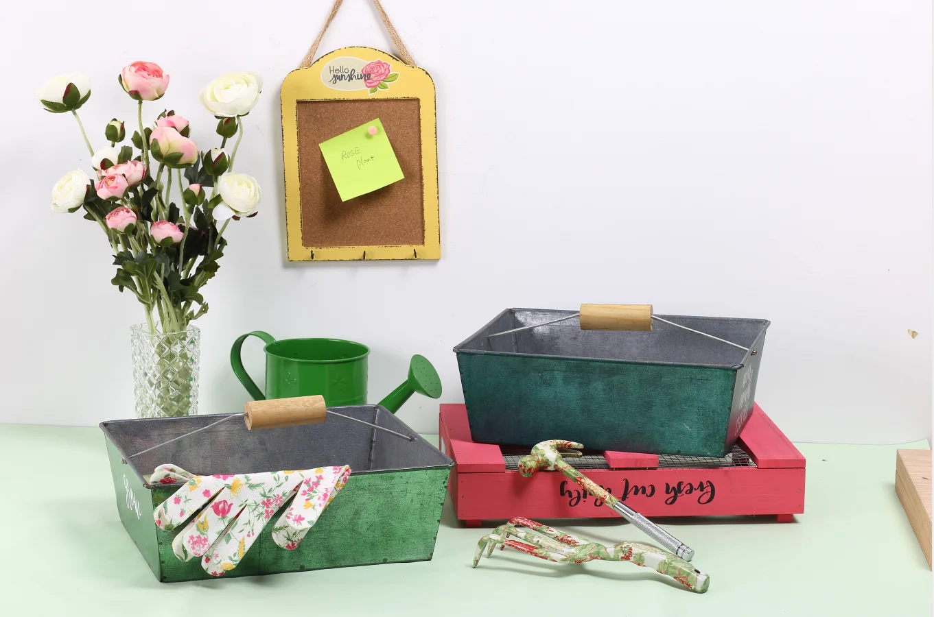 Custom Garden Indoor Stainless Steel Plant Metal Watering Can