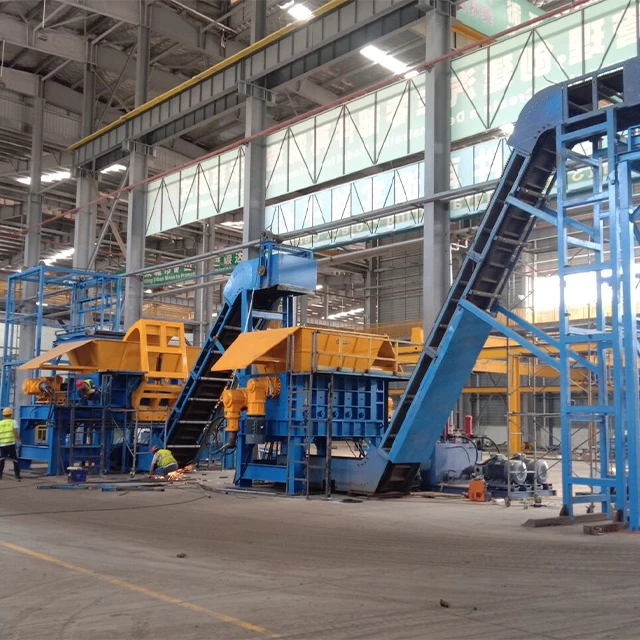 Четырехвальный измельчитель шин/пластик/металл измельчитель для переработанных заводов