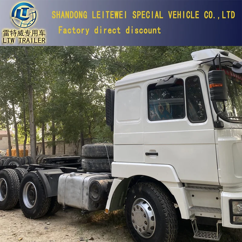Used Original schman f3000 tractor truck 6*4 container semi trailer tractor head truck price for sale