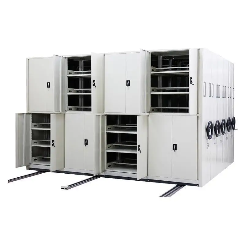 Dense Rack Shelving System Cabinet for Bank Hospital Intelligent File Storage Metal Mechanical Archive Storage Dense Rack