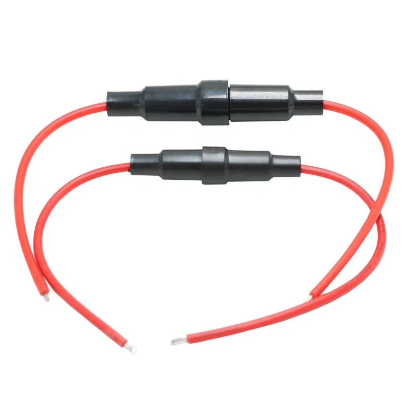 oem cable 5mmx20mm glass screw tube fuse Medical Equipment Fuse Holder 0.1-20A 250V Fuse Holder wire harness
