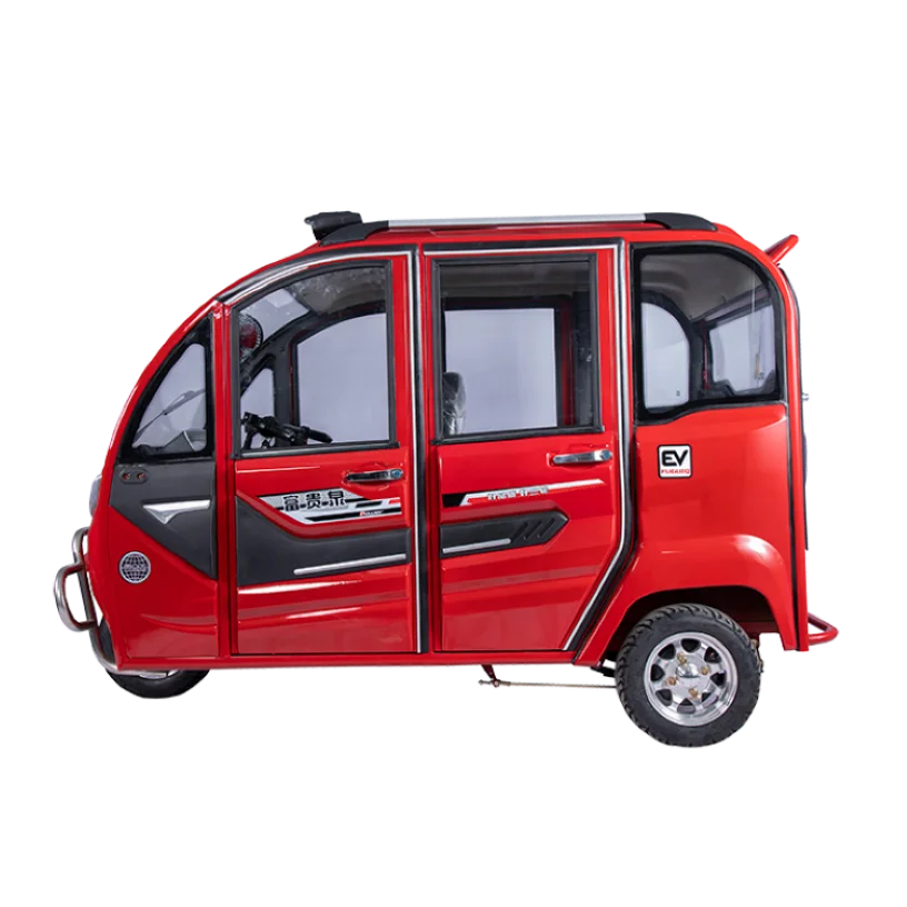 Hot Selling Full Enclosed Tuktuk Taxi Tricycle Adult High Safety Tricycle for Transportation 3 Wheels Electric Tricycle