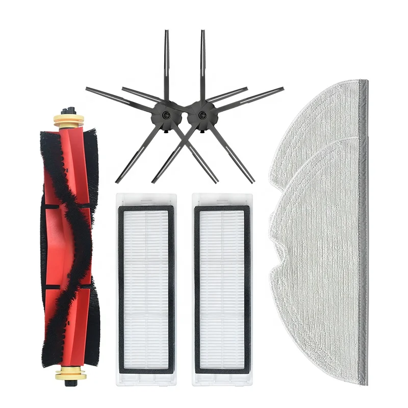 Main Brush Side Brush H12 Filter Mop Pads Replacement for Xiaomi Roborock S4 S5 S6 T6 S5 Max S6 Max Robot Vacuum Cleaner