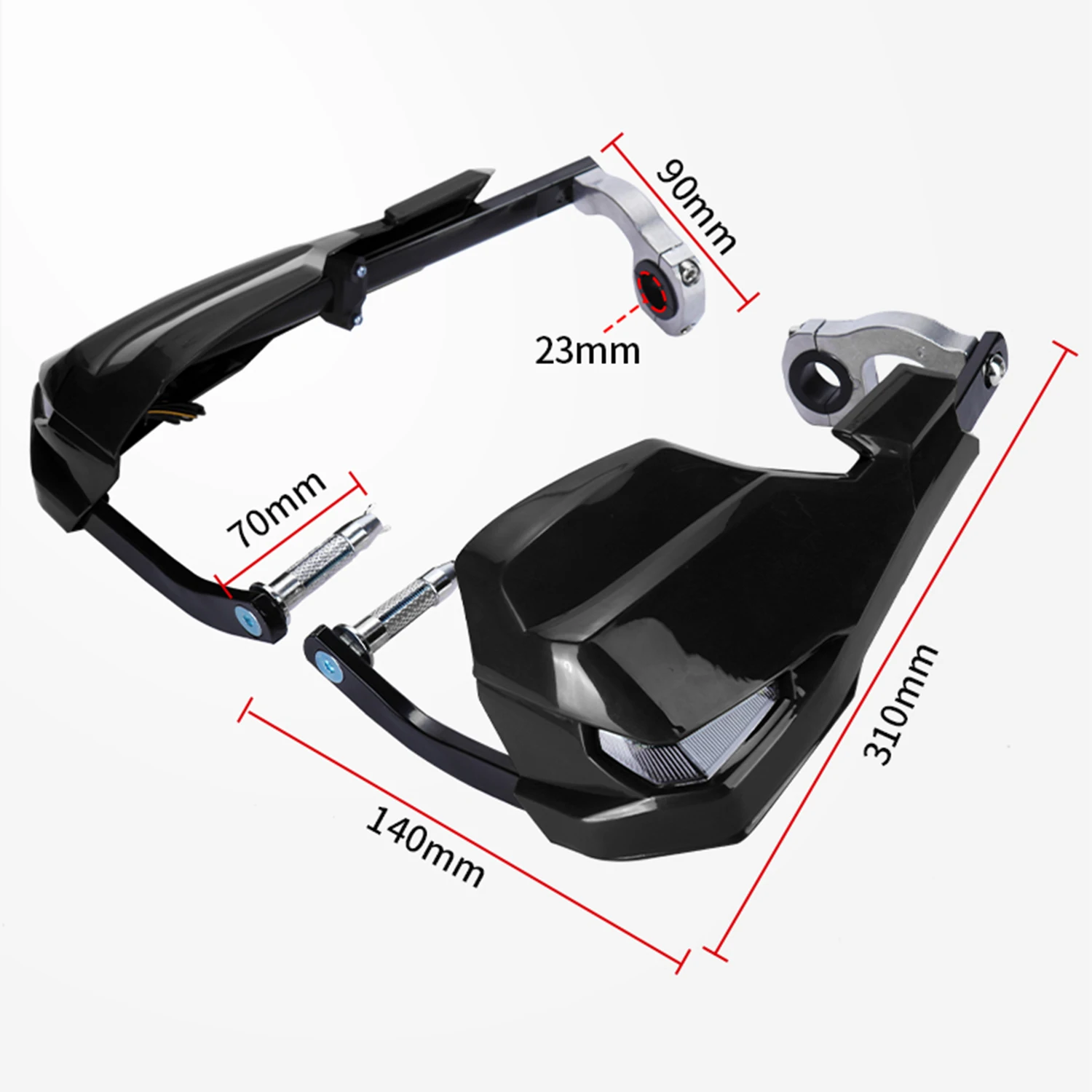 250cc dirtbike Racing Motorcycle Handlebar Handguards LED Version Parts For CR CRF YZF KXF RMZ KAYO BSE Dirt Bike MX