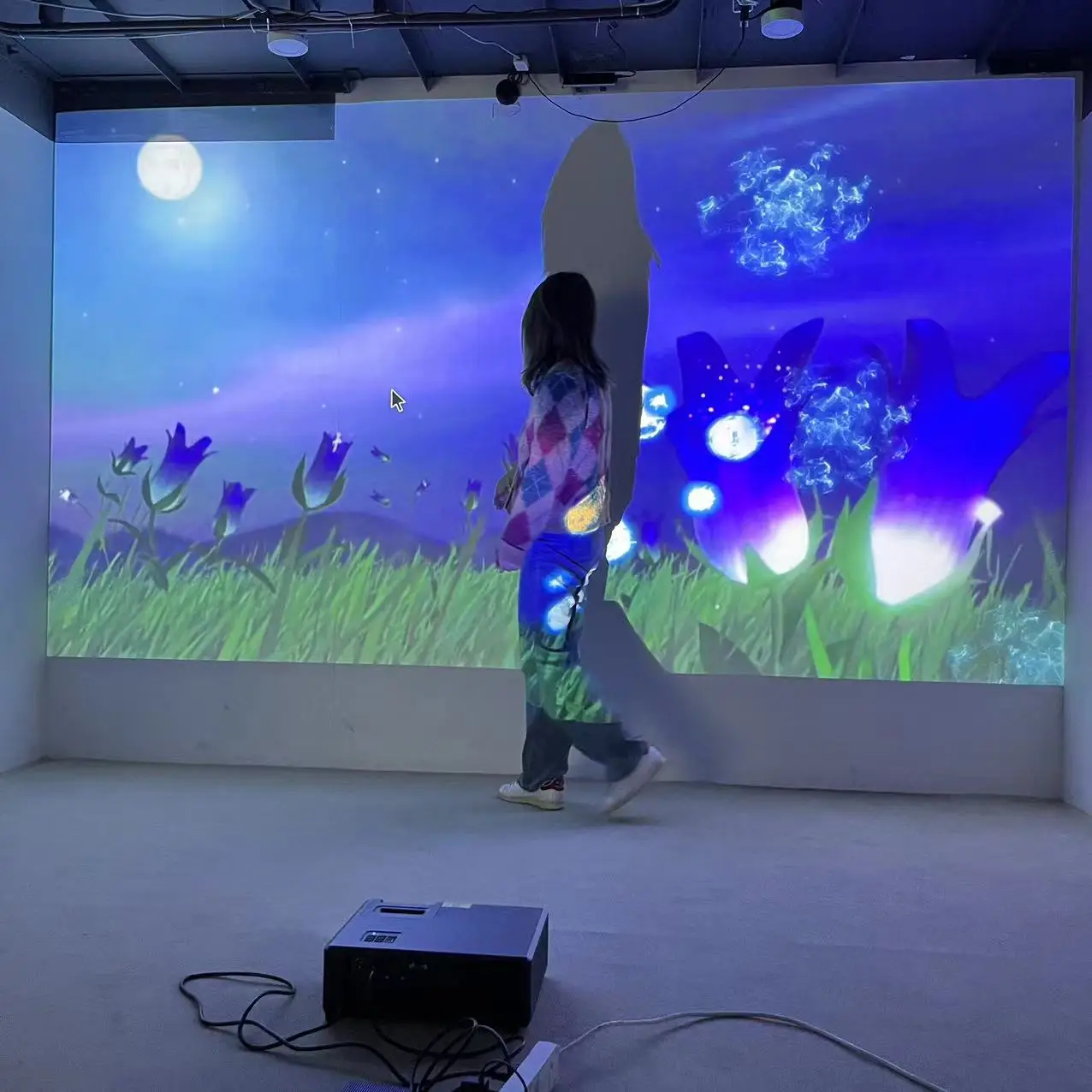 Original Factory Wall Screen 3d Projection Full Color Interactive Dance For Weddings LED Floor Mat