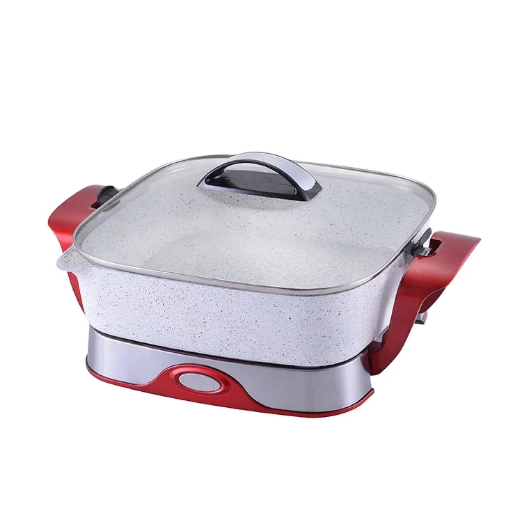 Detachable Non-stick Grill Plate Easy Clean Dishwasher Safe Electric Skillet
