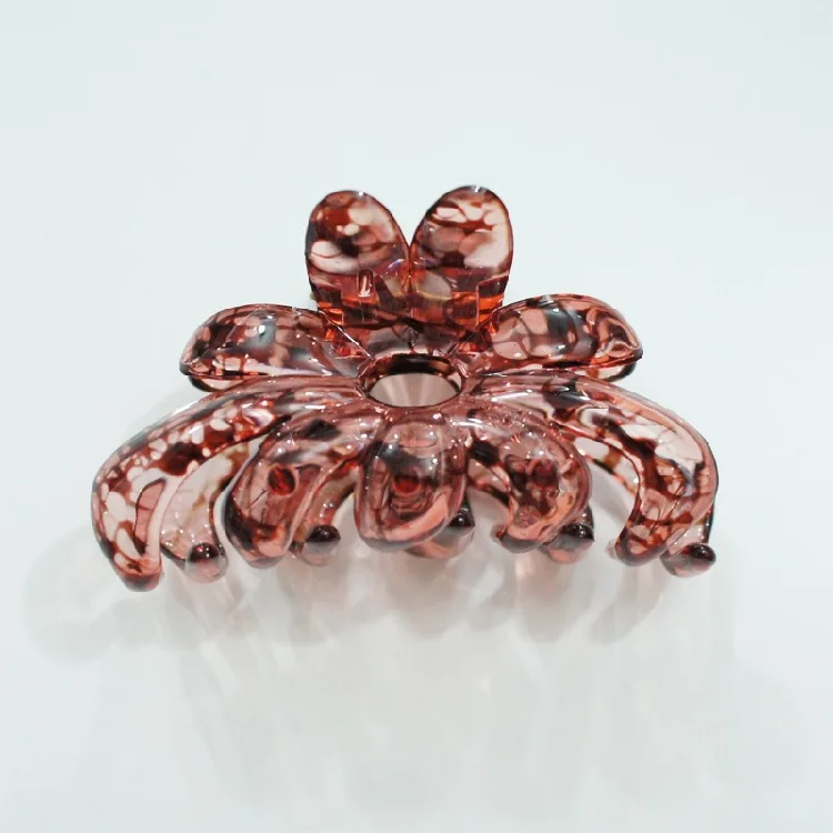 Exquisite simple temperament elegant retro style fashion versatile customizable acetate hair claw shark claw claw clip