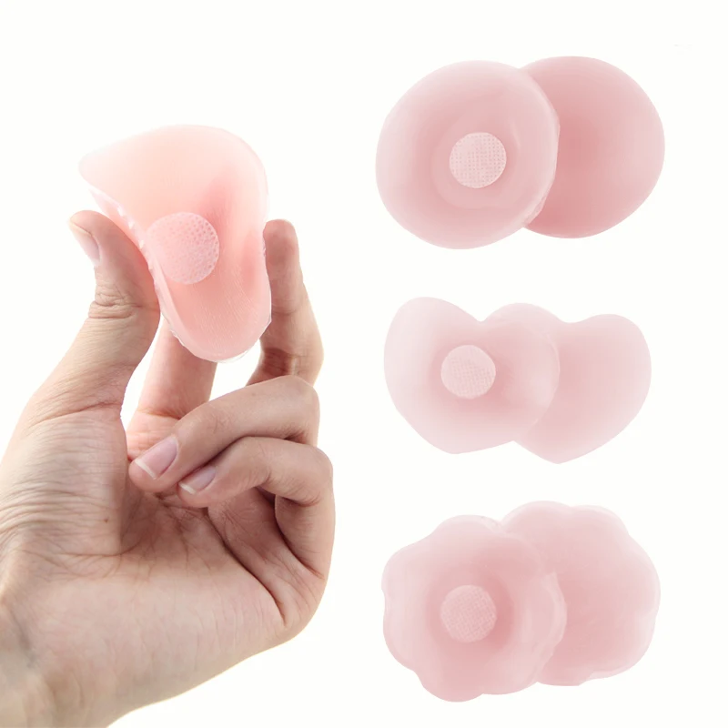 Reusable Comfortable and Soft Different shape cheap Lift Up Pink Sexy Silicone Nipple Cover