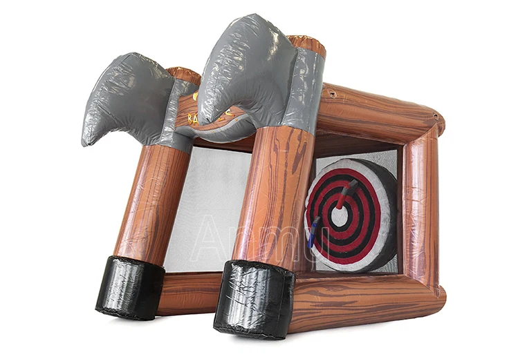 Anmu carnival games adult and kids inflatable sport game outdoor axe throwing game for sale