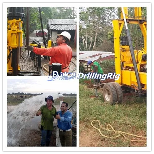 600m XY-600F hydraulic Trailer mounted mud rotary soil investigation mining drill diamond water bore well drilling rig price