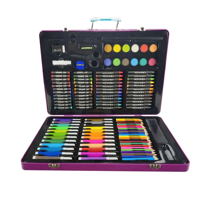 New Arrival 120pcs Colour Pencil Set Crafts Art Set Draw Pencil Art Crayon Painting Drawing Supplies Kit