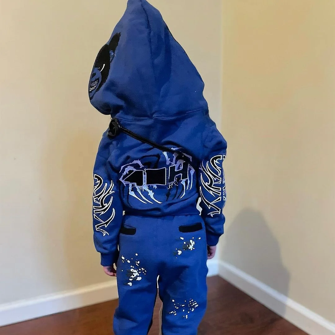 2024 Autumn New Baby Clothes Set Embroidery Hoodies And Pants 2 Pcs Boys Girl Sweatshirt Suit