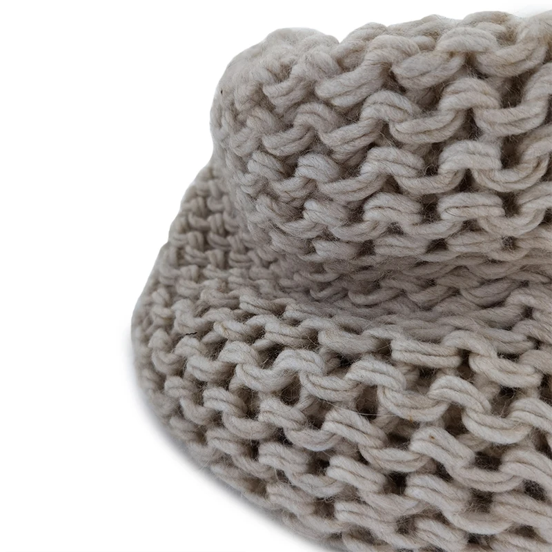
Hand knitted iceland yarn neck warmer double thickness wool winter scarf 