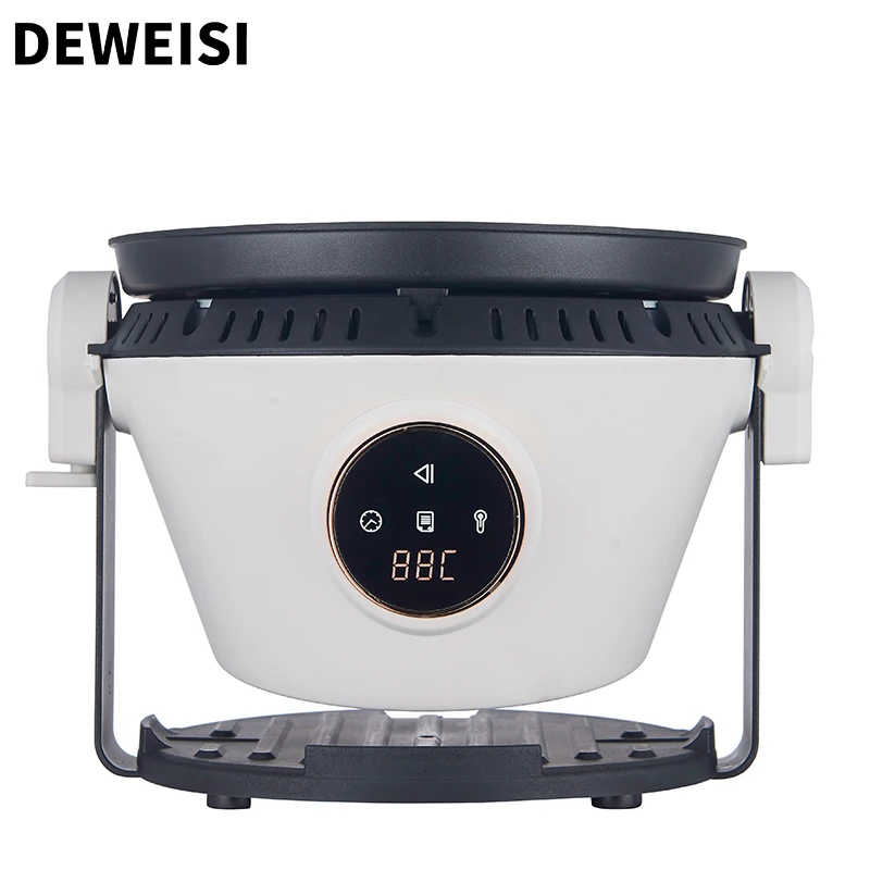 DEWEISI 3in1 stainless steel air fryer multifunctional nonstick knob to set the temperature, automatic shutdown