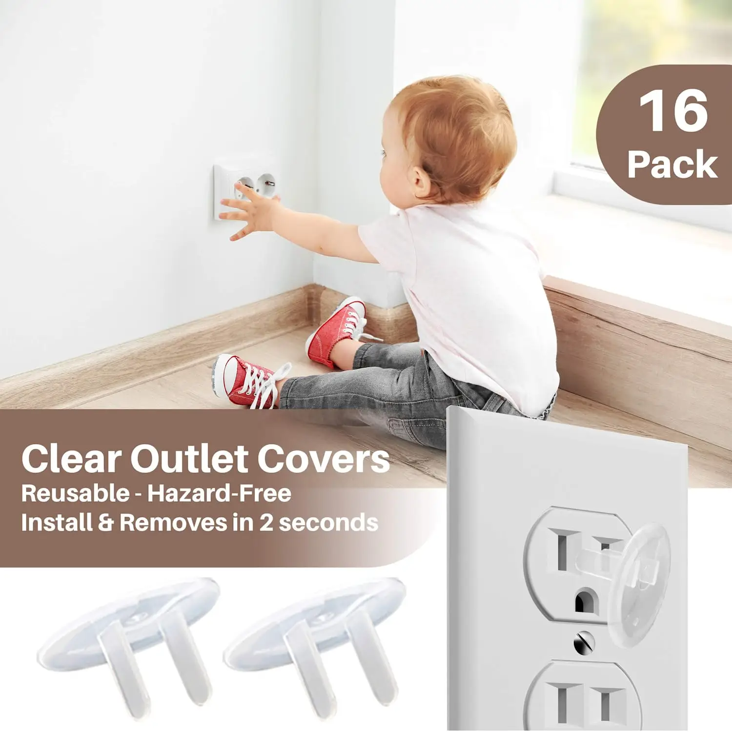 Complete Baby Proofing Kit - Child Safety Hidden Locks for Cabinets & Drawers Adjustable Safety Latches Corner Guards and Outl