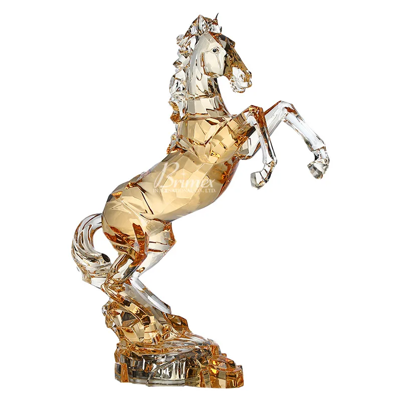 Clear Transparent Resin Home Decoration Sculpture Horse Figurine