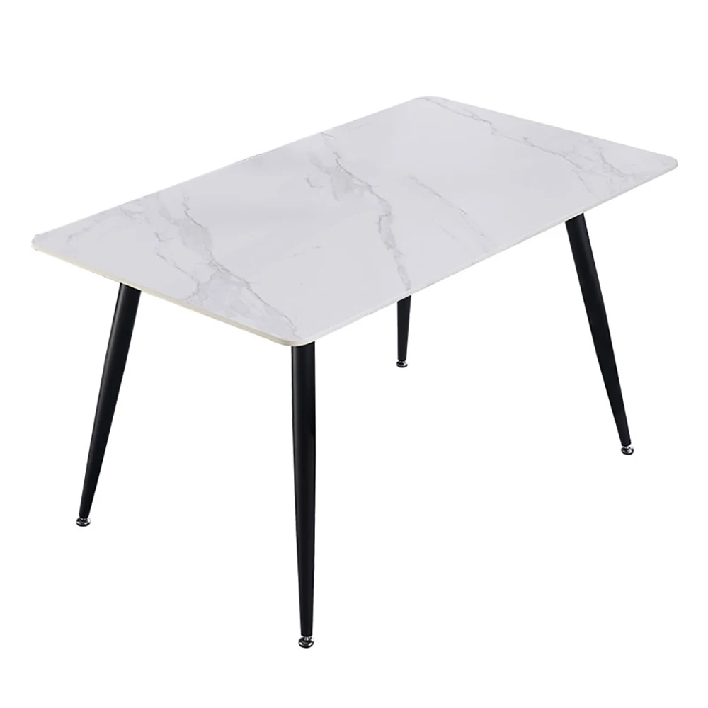 wholesale modern northern european-style custom high end tea table plinth rectangular marble dining table set 8 seater
