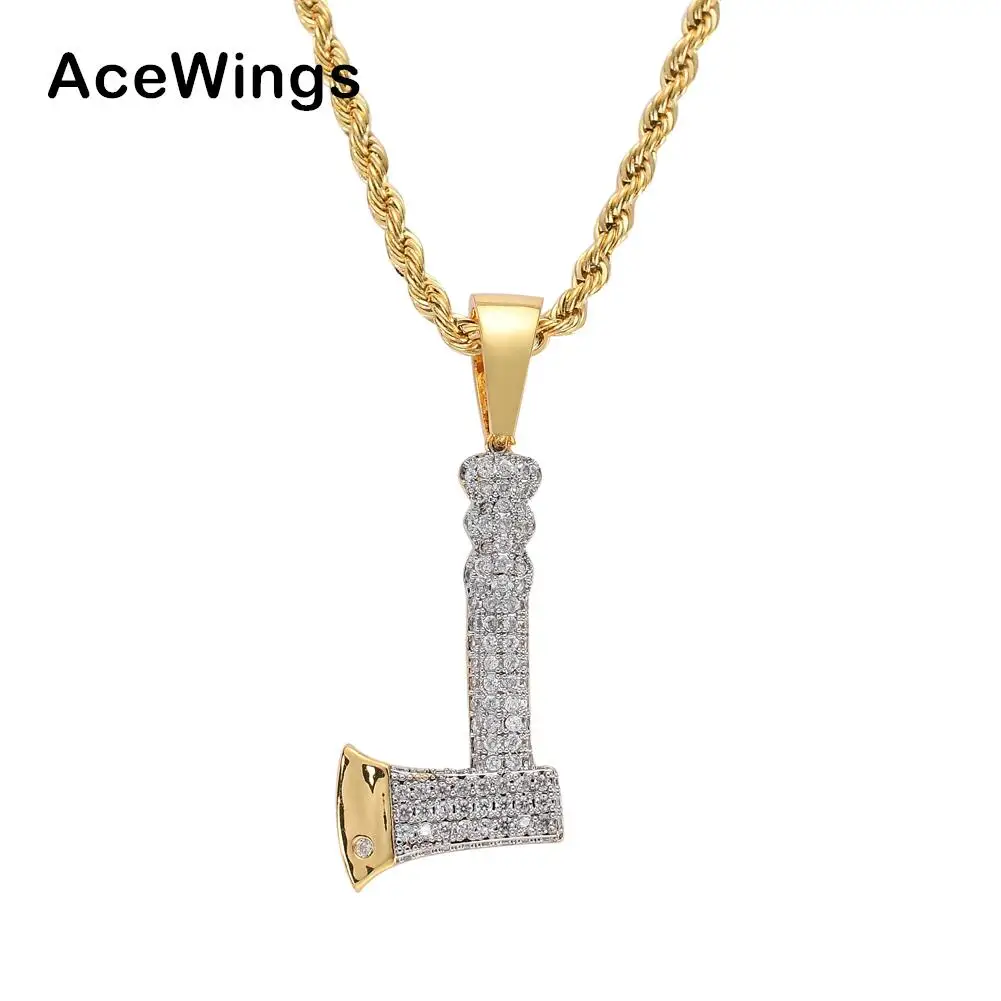 CN058  Hip Hop  Pendant Copper Micro pave with CZ stones Necklace Jewelry for men and women