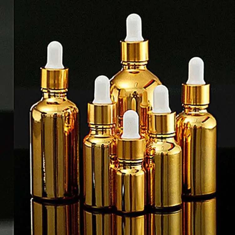 Wholesale luxury Frosted black glass dropper bottle essential oil container 30ml 50ml 100ml